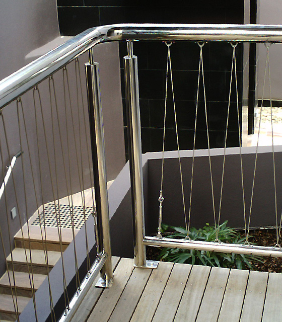 Stainless Steel rails for verandas
